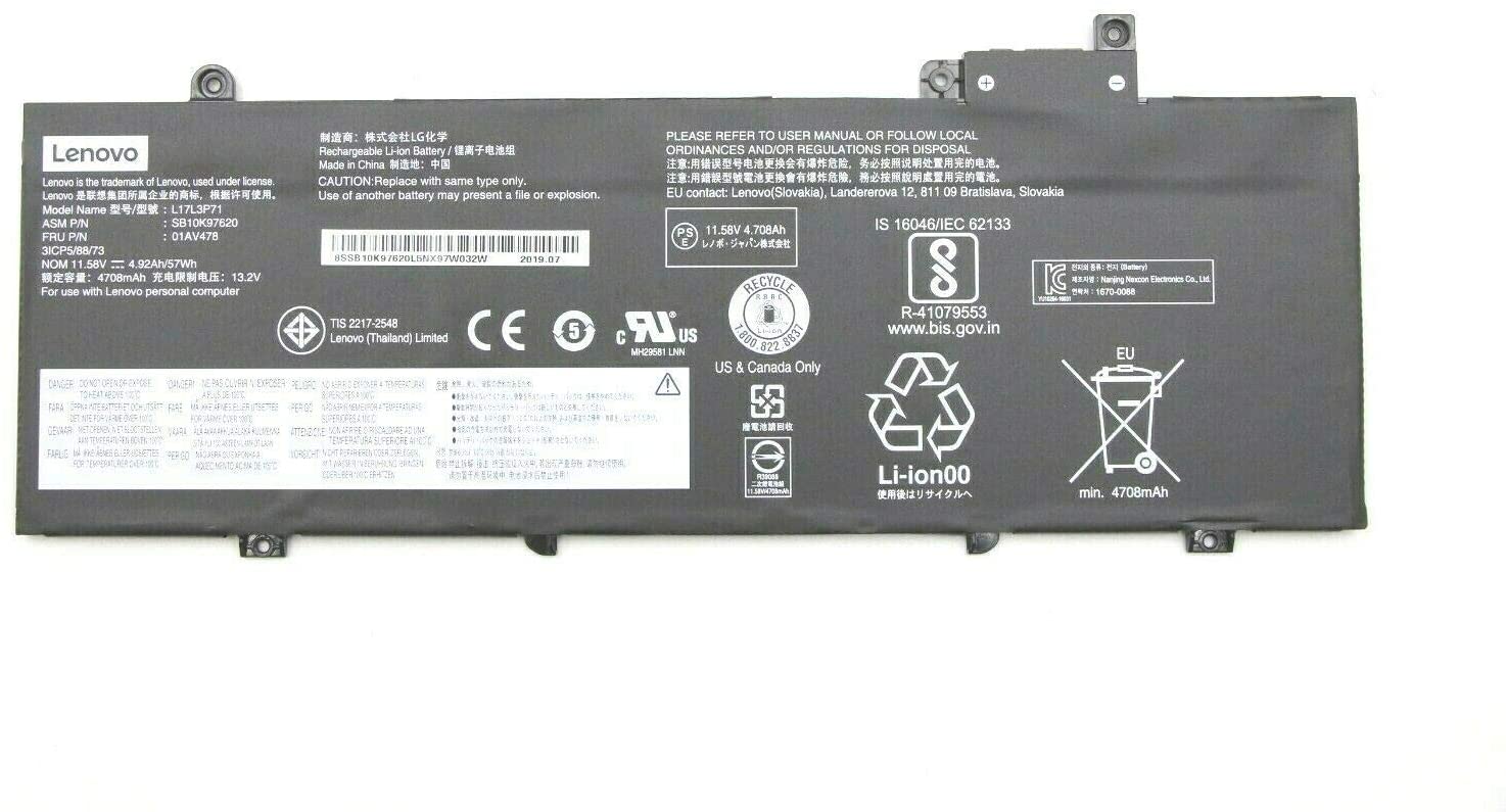 Lenovo Thinkpad T480s 57Wh SB10K97622 Laptop Battery